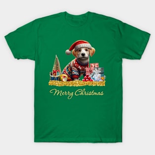 Merry Christmas Puppy T-Shirt